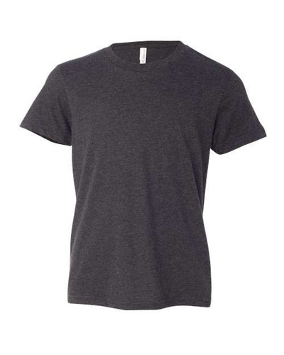 BELLA + CANVAS 3001YCVC Dark Grey Heather — front