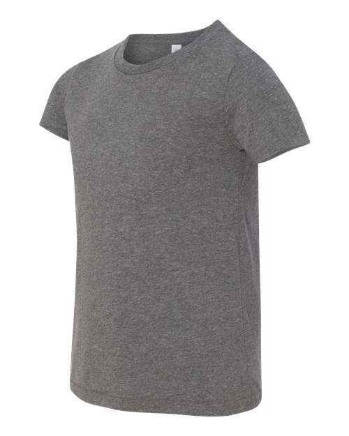 BELLA + CANVAS 3001YCVC Deep Heather — direct side