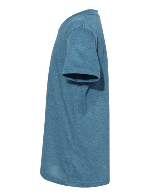 BELLA + CANVAS 3001YCVC Heather Deep Teal — direct side