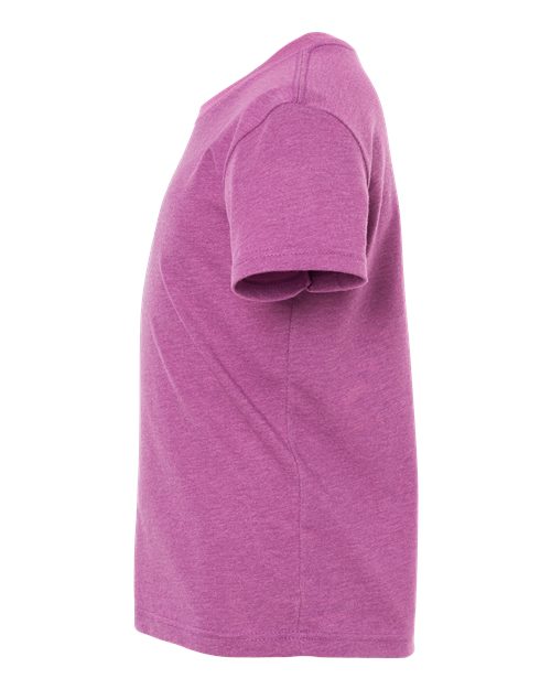 BELLA + CANVAS 3001YCVC Heather Magenta — direct side