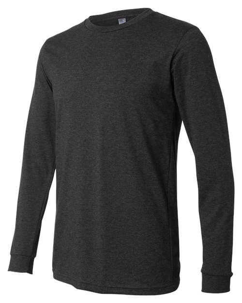 BELLA + CANVAS 3501CVC Dark Grey Heather — direct side