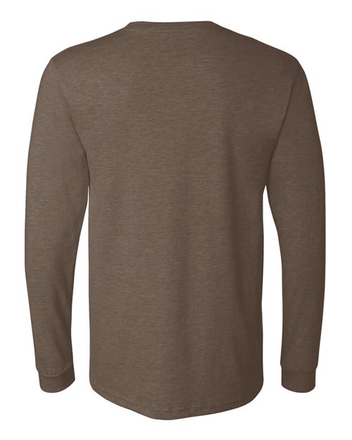 BELLA + CANVAS 3501CVC Heather Brown — back
