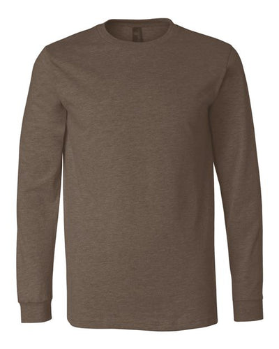 BELLA + CANVAS 3501CVC Heather Brown — front