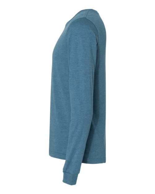 BELLA + CANVAS 3501CVC Heather Deep Teal — direct side