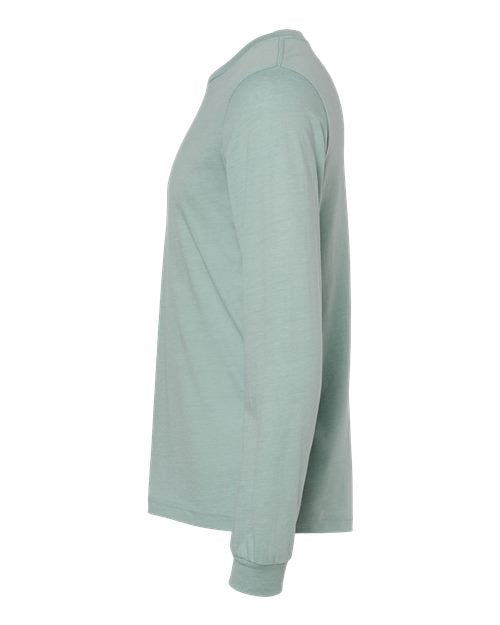 BELLA + CANVAS 3501CVC Heather Dusty Blue — direct side