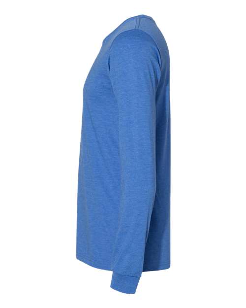 BELLA + CANVAS 3501CVC Heather True Royal — direct side