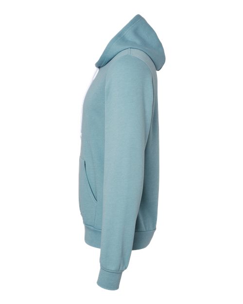 BELLA + CANVAS 3719 Heather Blue Lagoon — direct side
