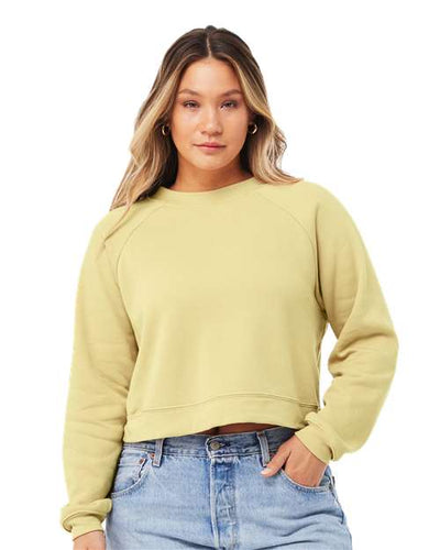BELLA + CANVAS 7505 French Vanilla — on model front
