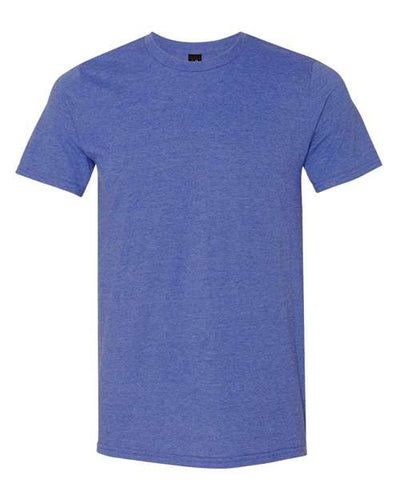 Gildan 980 Heather Blue — front