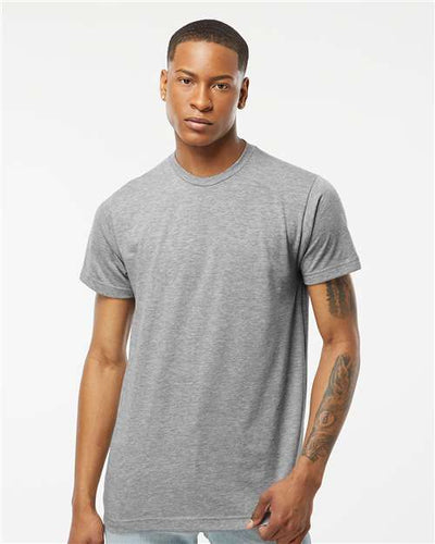 Tultex 241 Heather Grey — on model front