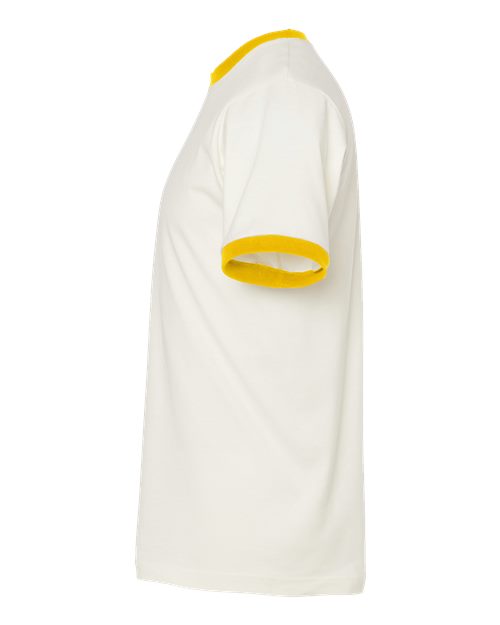 Tultex 246 Vintage White/ Mellow Yellow — direct side