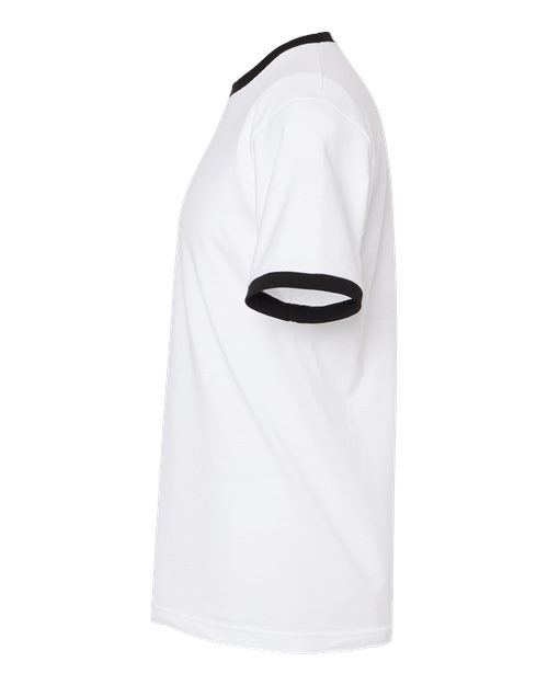 Tultex 246 White/ Black — direct side