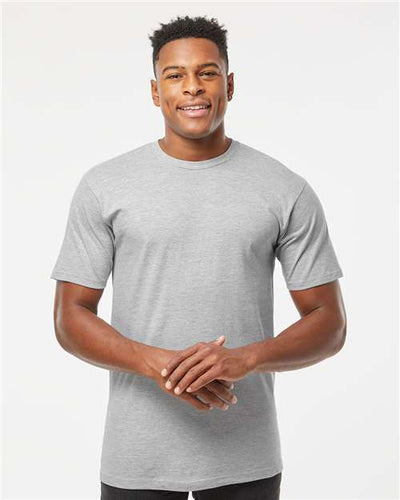 Tultex 290 Heather Grey — on model front