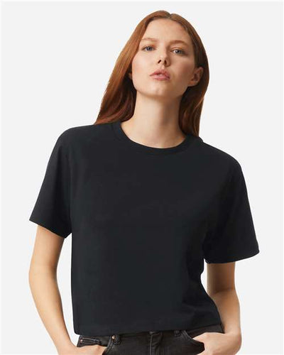 American Apparel 102 Black — on model front