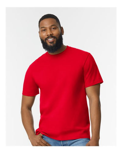 Gildan 65000 Red — on model front