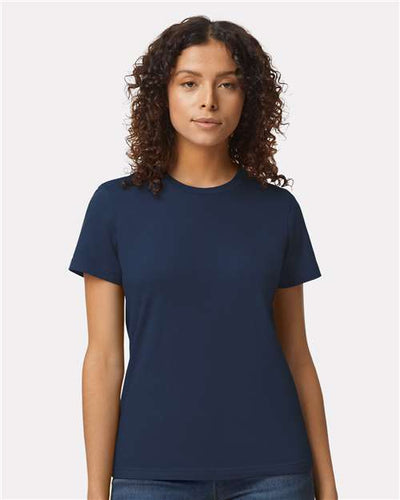 Gildan 65000L Navy — on model front
