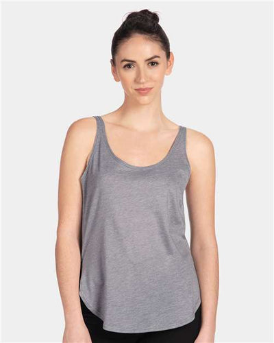 Next Level 5033 Heather Grey — on model front