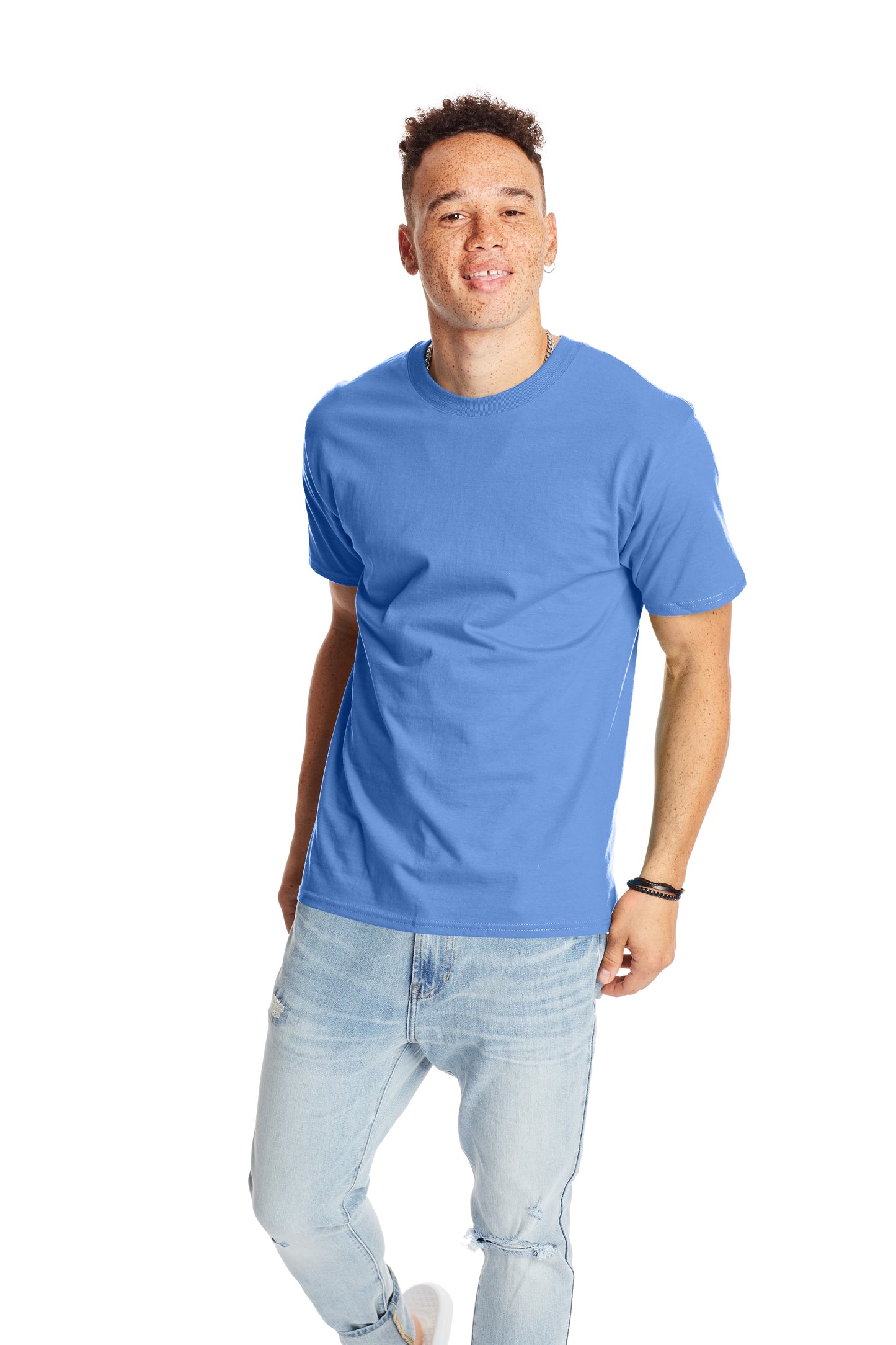 Beefy-T® Short Sleeve Tee - Carolina Blue