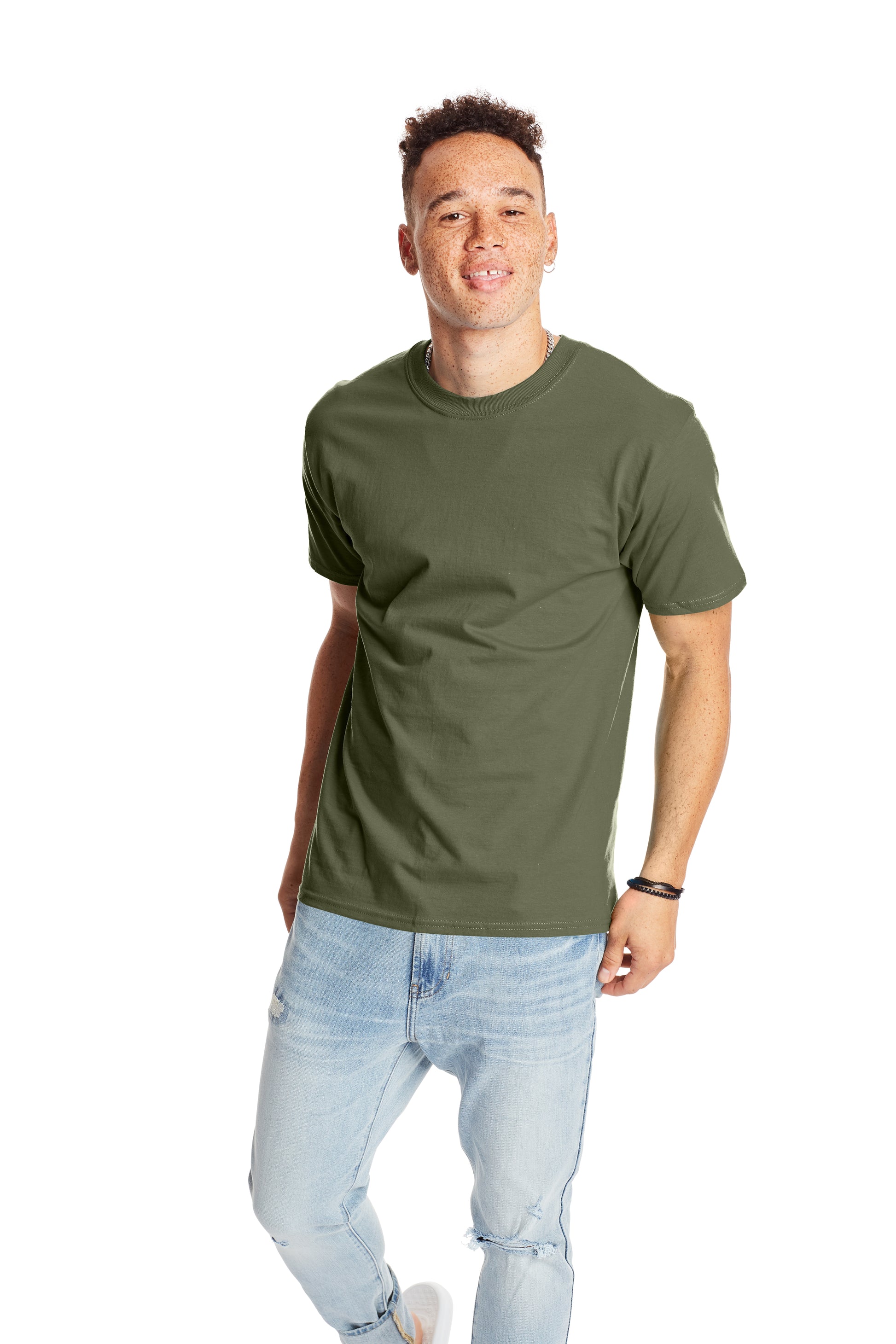 Beefy-T® Short Sleeve Tee - Fatigue Green