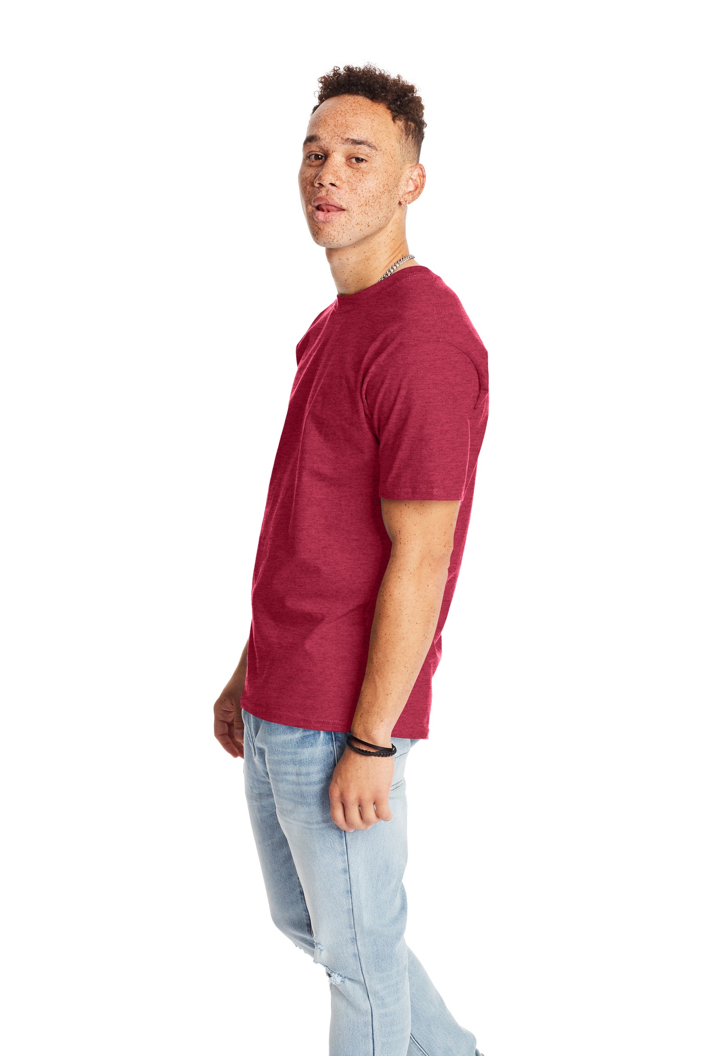 Beefy-T® Short Sleeve Tee - Heather Red