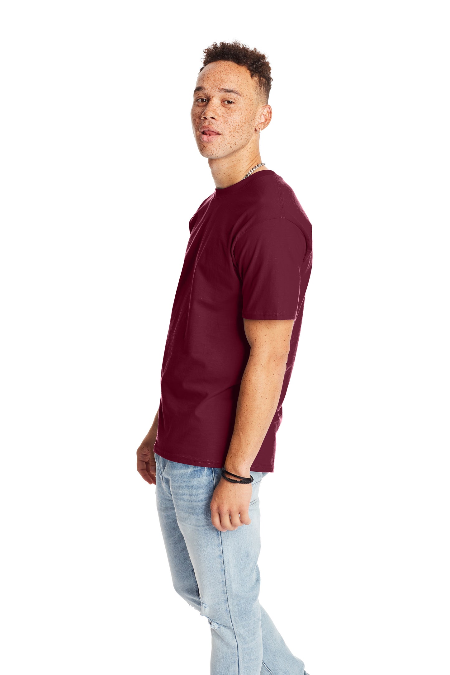 Beefy-T® Short Sleeve Tee - Maroon