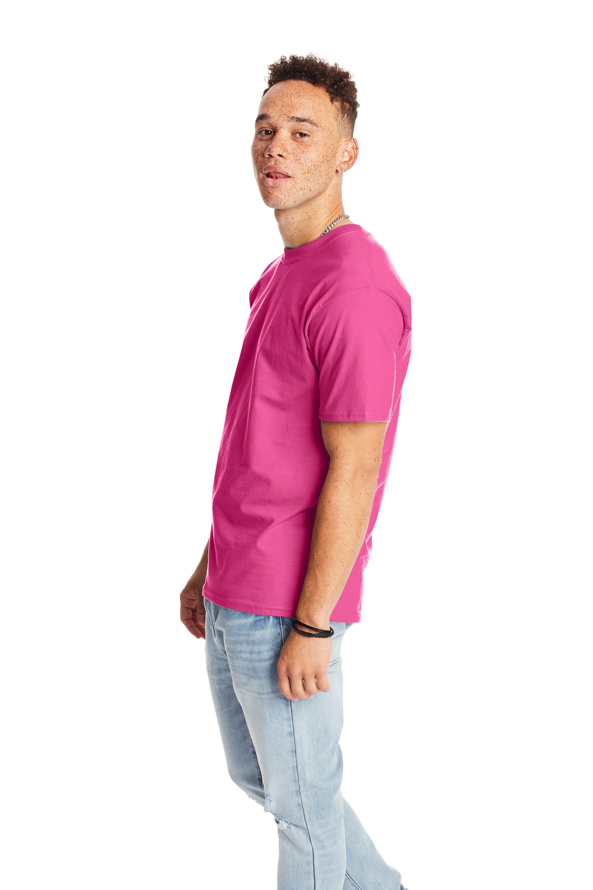 Beefy-T® Short Sleeve Tee - Wow Pink