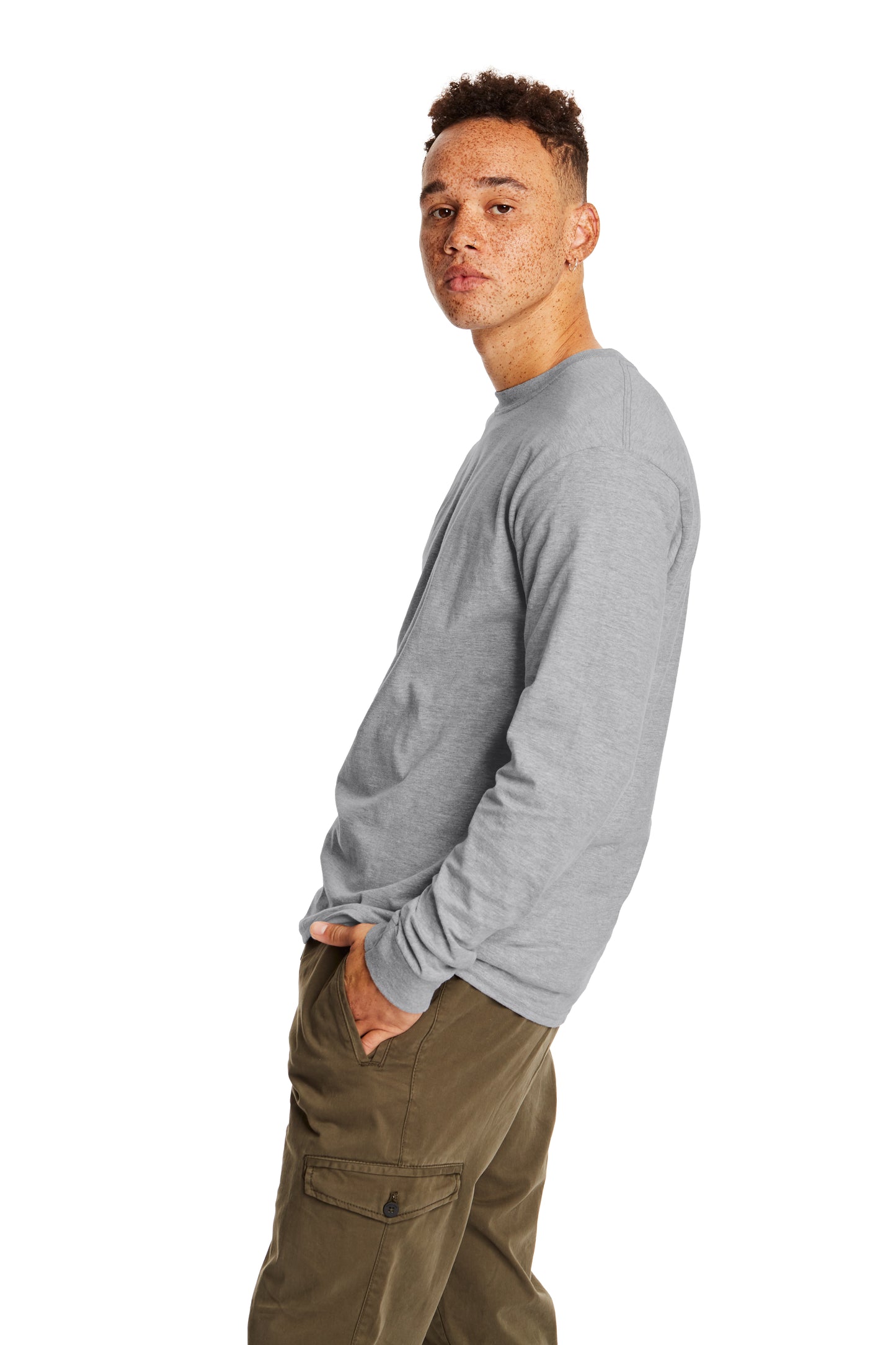 Beefy-T® Long Sleeve Tee - Ash
