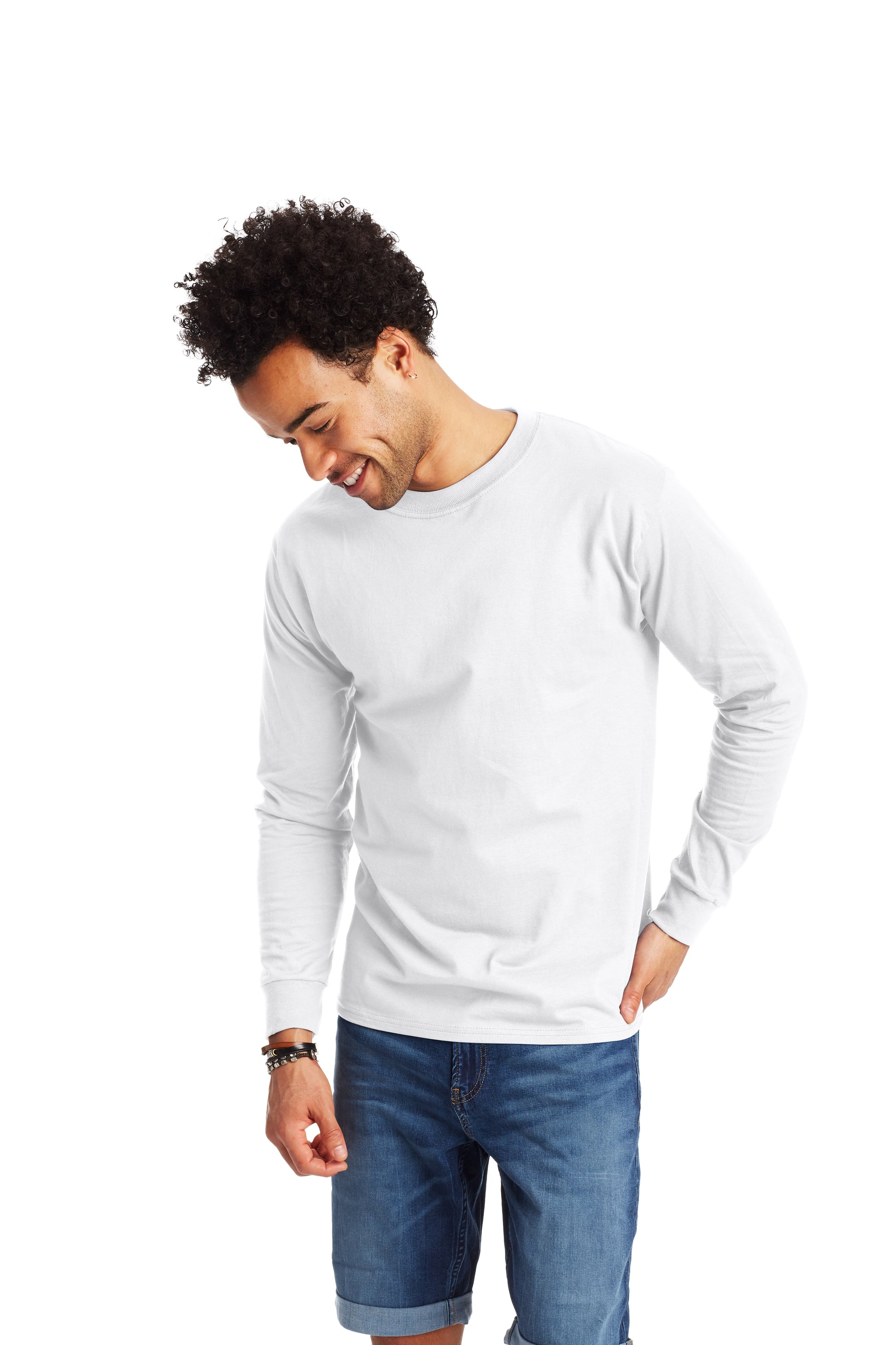 Beefy-T® Long Sleeve Tee - White