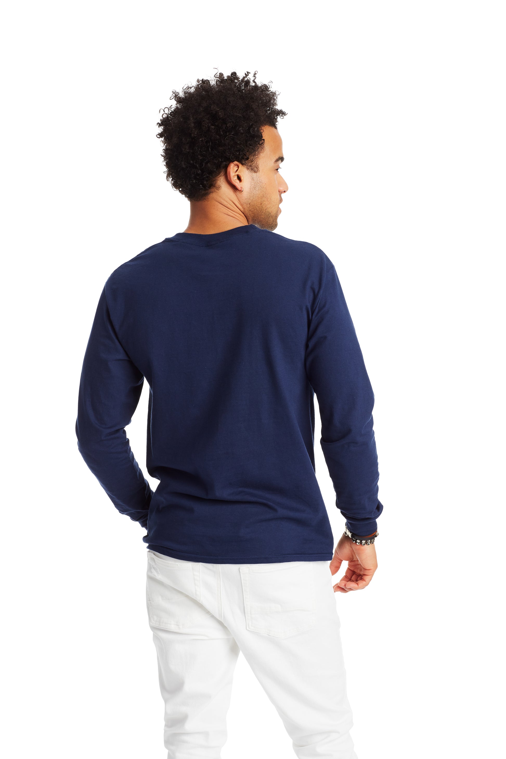 Beefy-T® Long Sleeve Tee - Navy