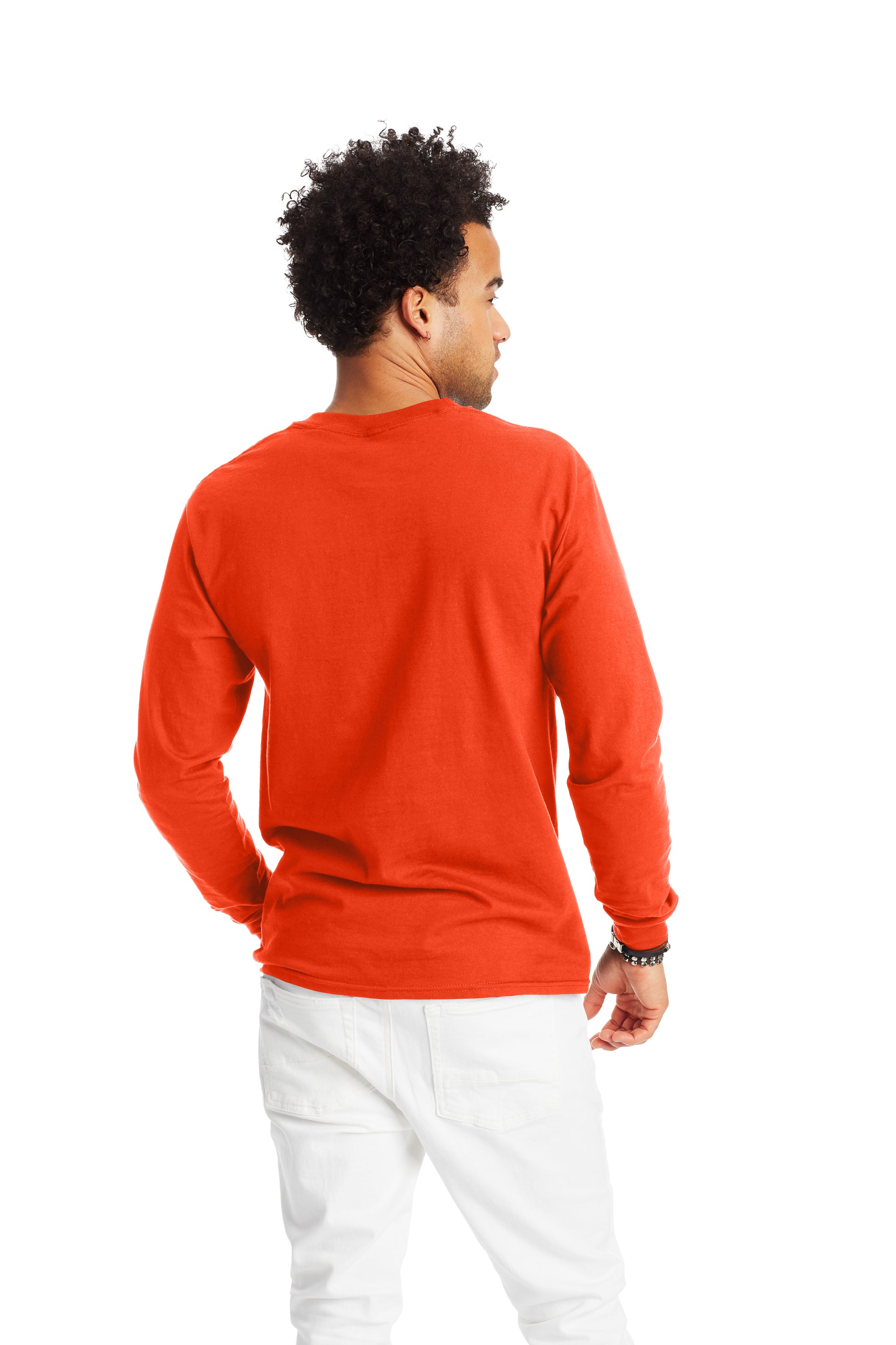 Beefy-T® Long Sleeve Tee - Orange