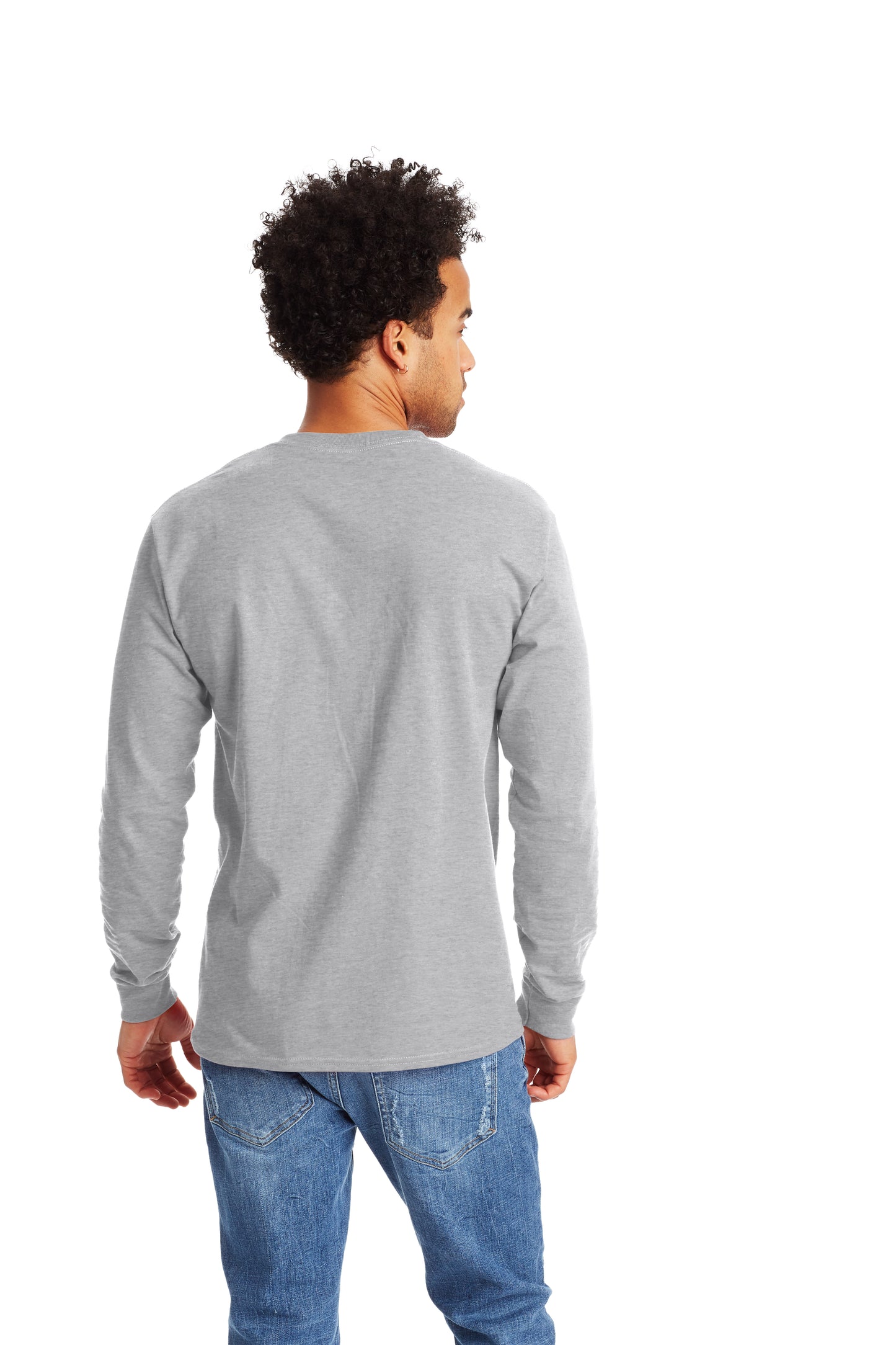 Authentic Long Sleeve Pocket Tee - Ash