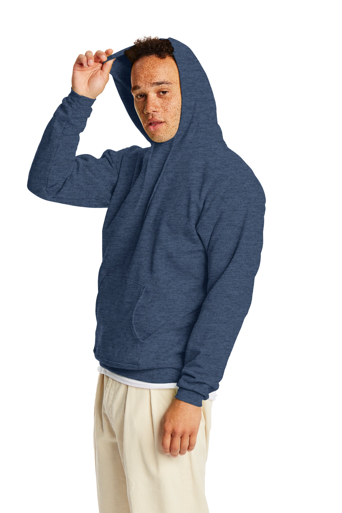 Ecosmart® 50/50 Pullover Hoodie - Heather Navy