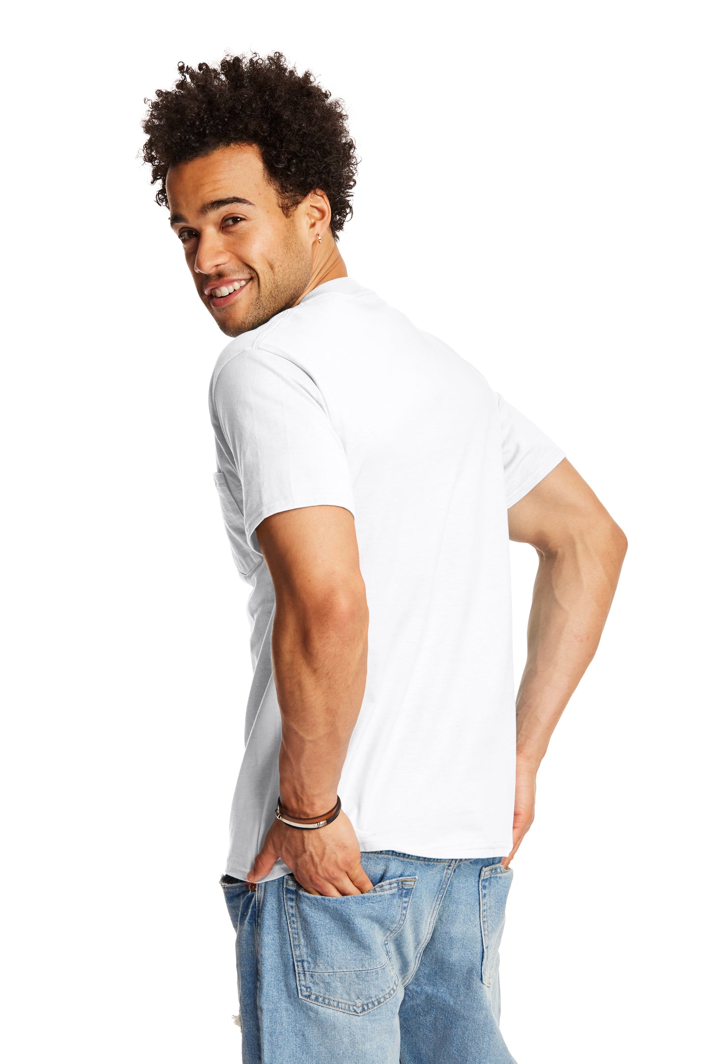 Beefy-T® Short Sleeve Pocket Tee - White