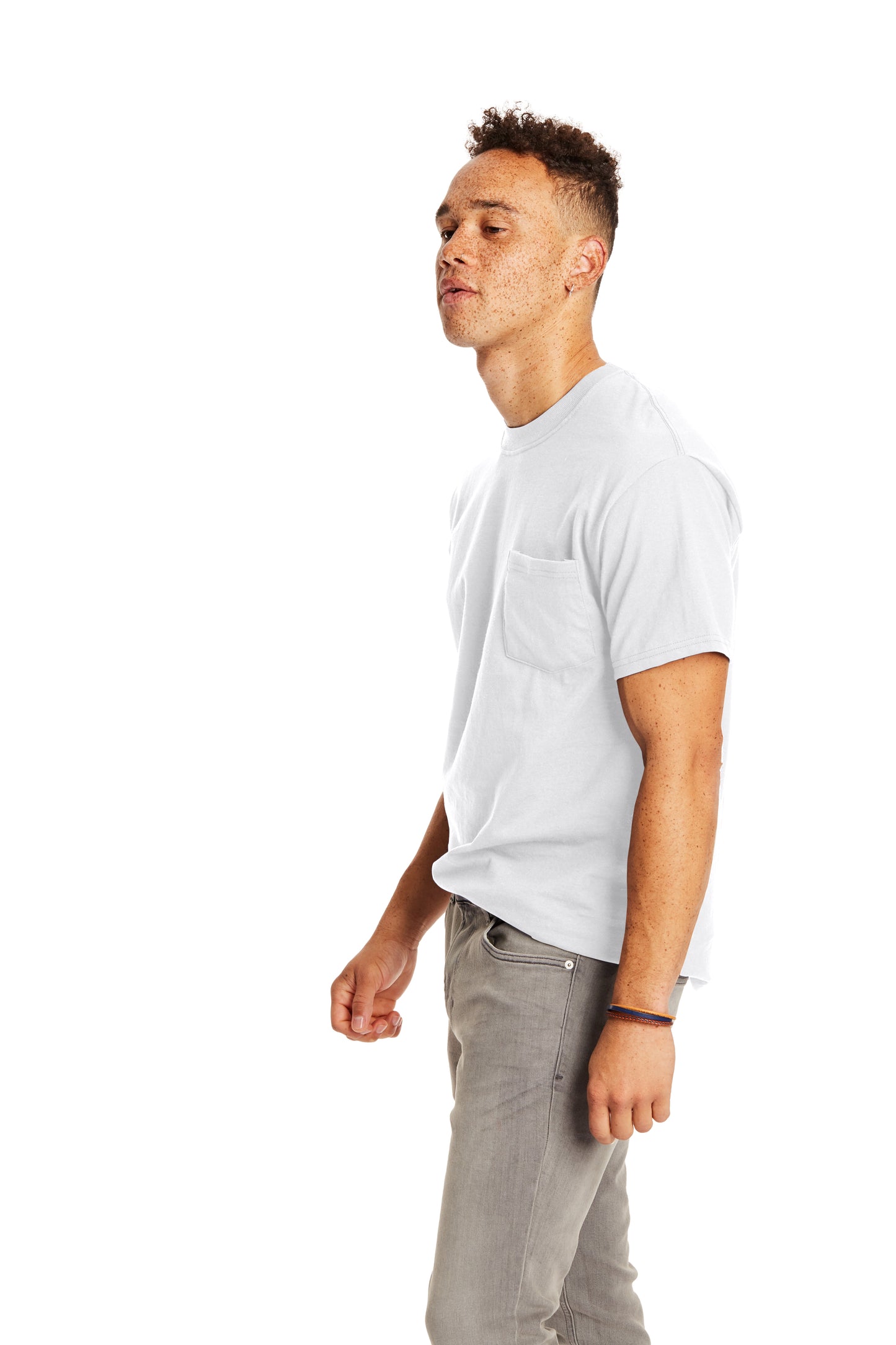 Beefy-T® Short Sleeve Pocket Tee - White