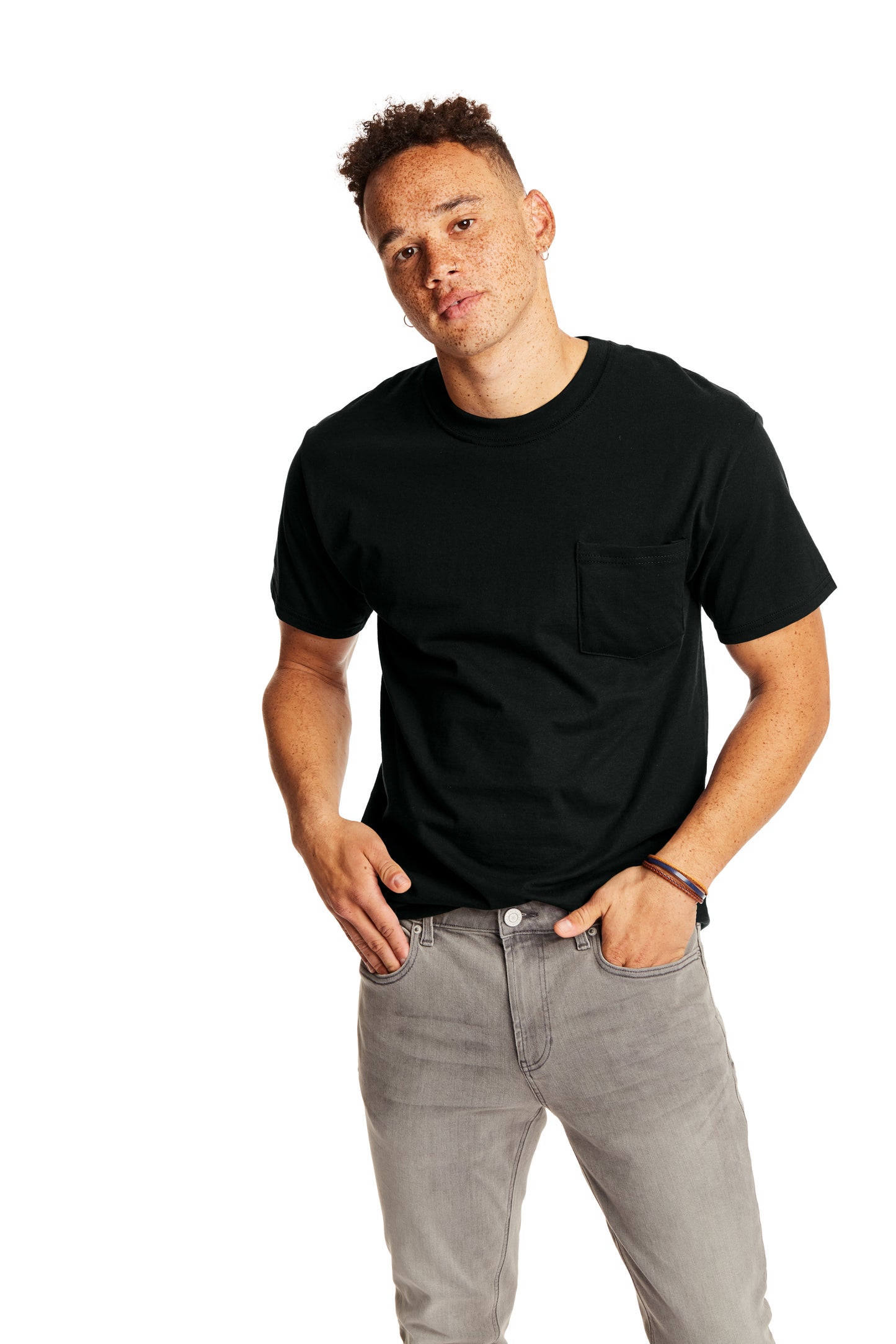 Beefy-T® Short Sleeve Pocket Tee - Black