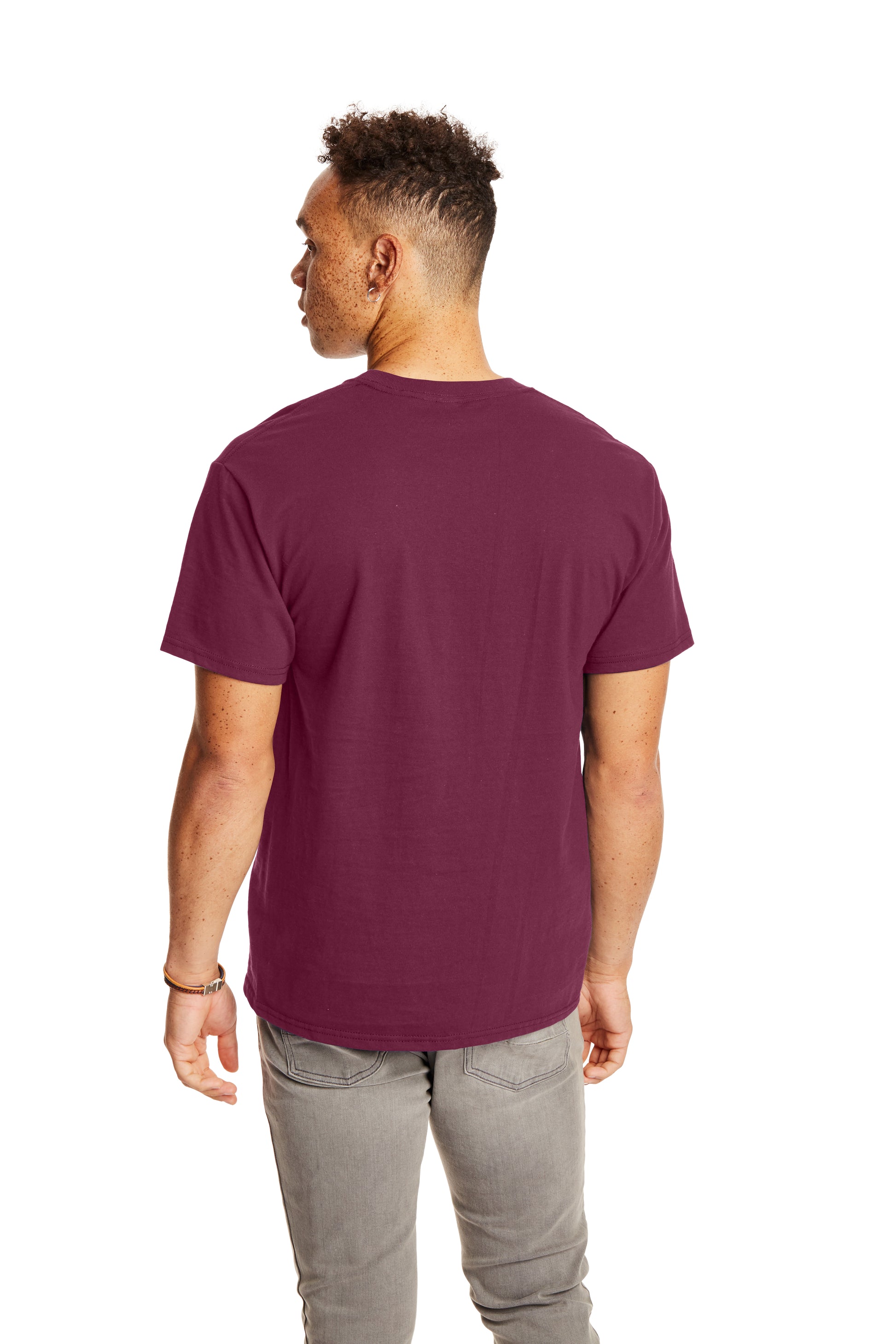 Beefy-T® Short Sleeve Pocket Tee - Maroon