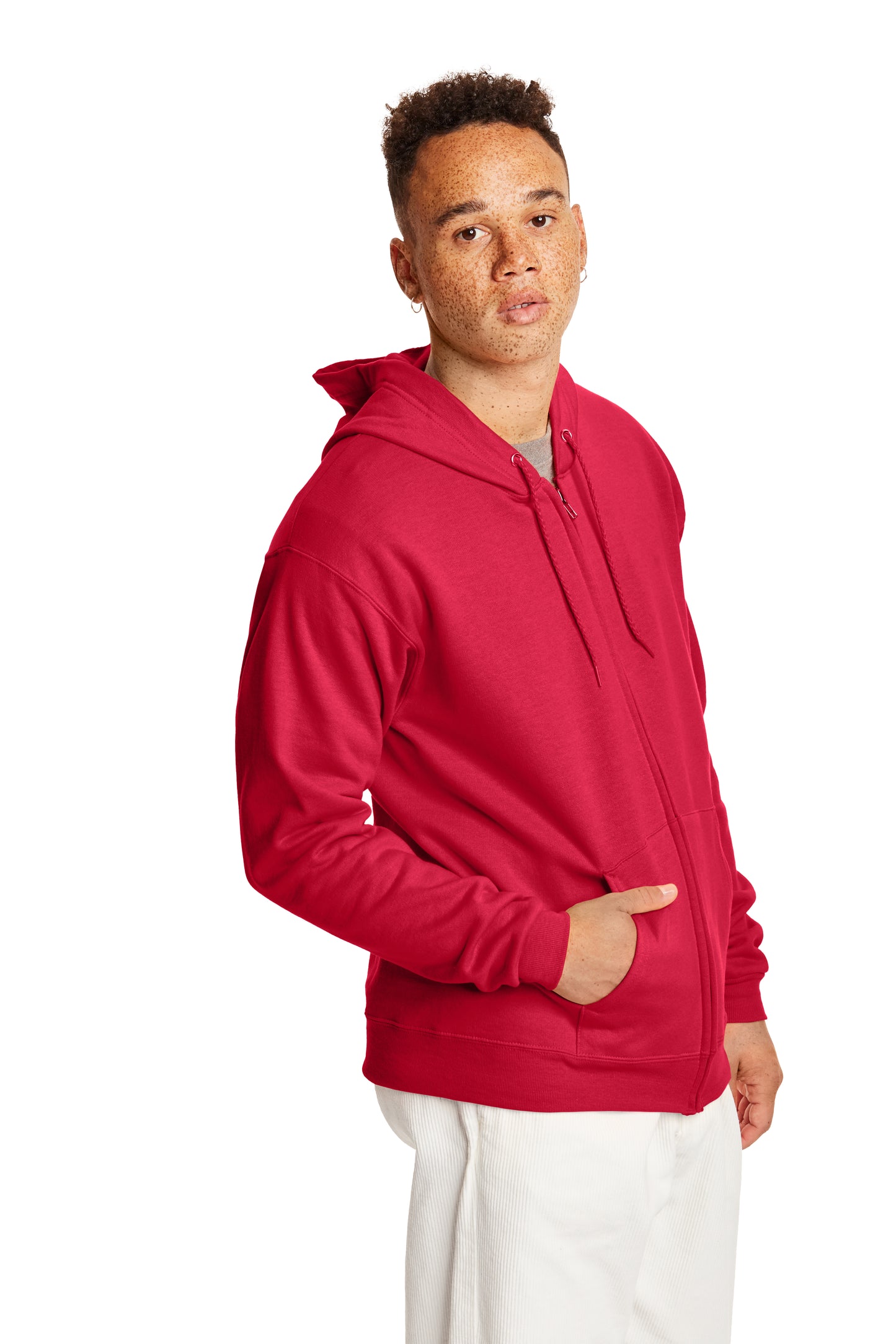 EcoSmart® 50/50 Full-Zip Hoodie - Deep Red