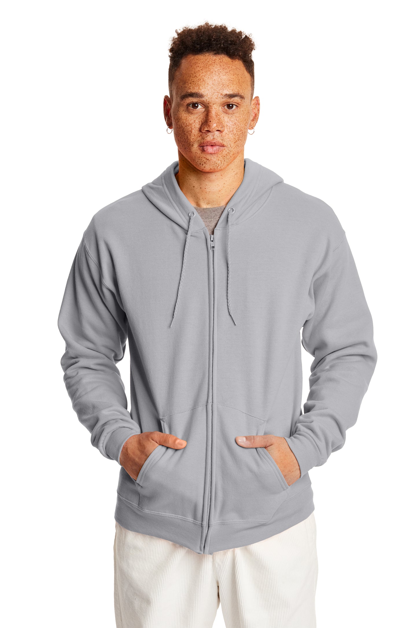 EcoSmart® 50/50 Full-Zip Hoodie - Light Steel