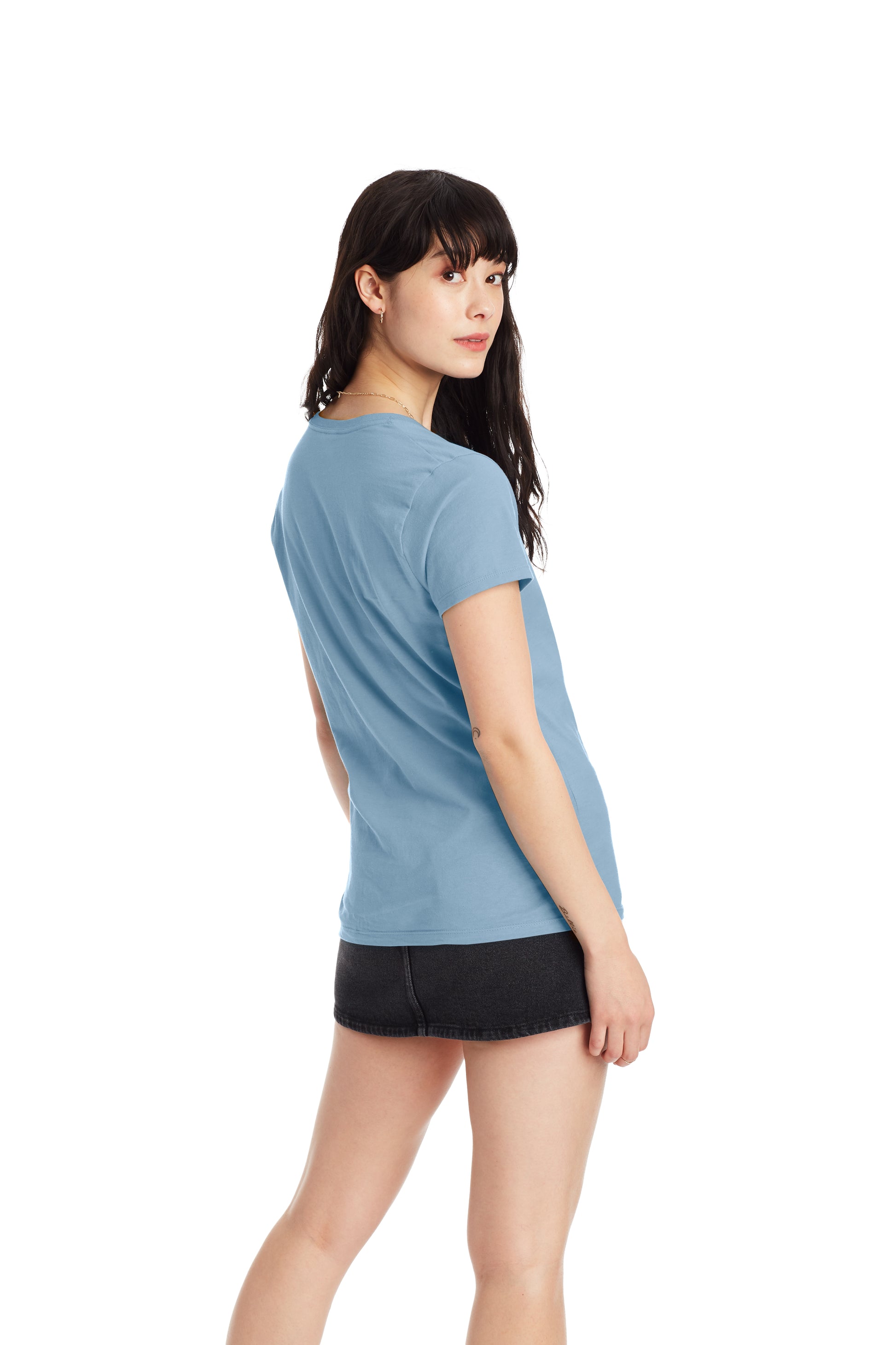 Women's Perfect-T Short Sleeve V-neck - Light Blue
