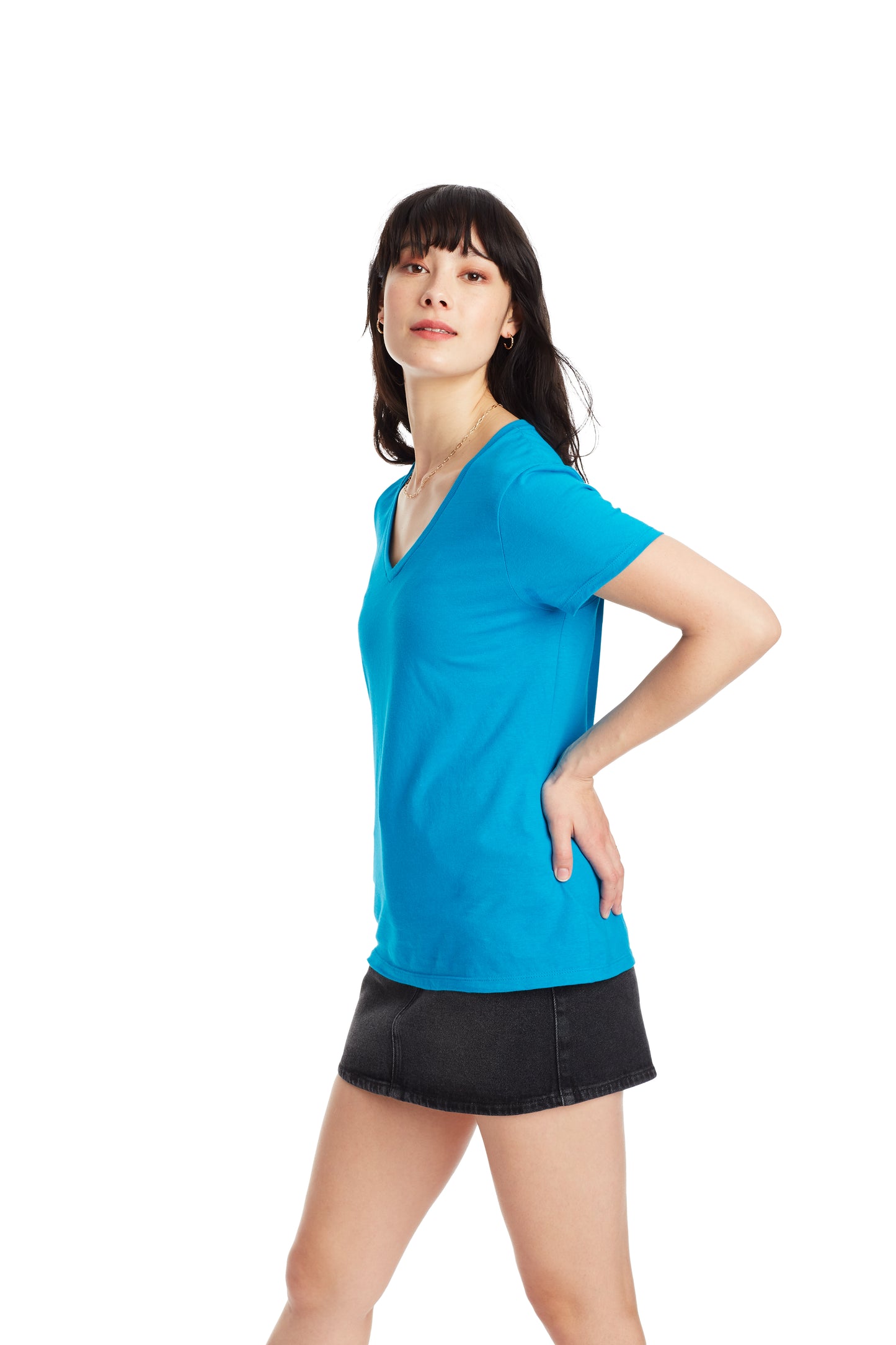 Women's Perfect-T Short Sleeve V-neck - Teal