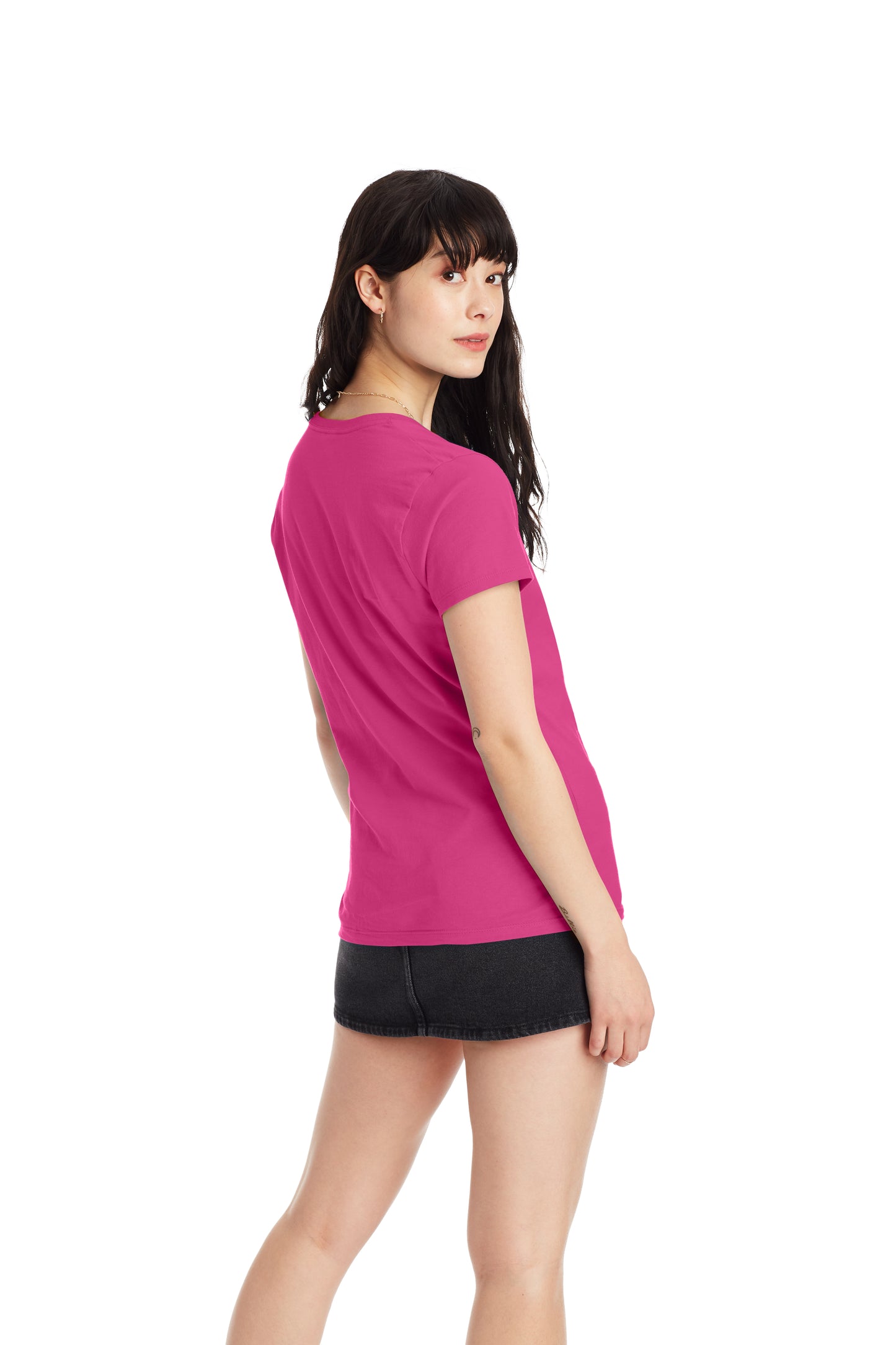 Women's Perfect-T Short Sleeve V-neck - Wow Pink