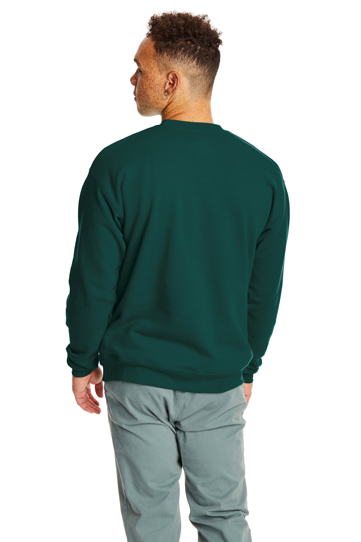 Unisex Ecosmart® 50/50 Crewneck Sweatshirt - Deep Forest