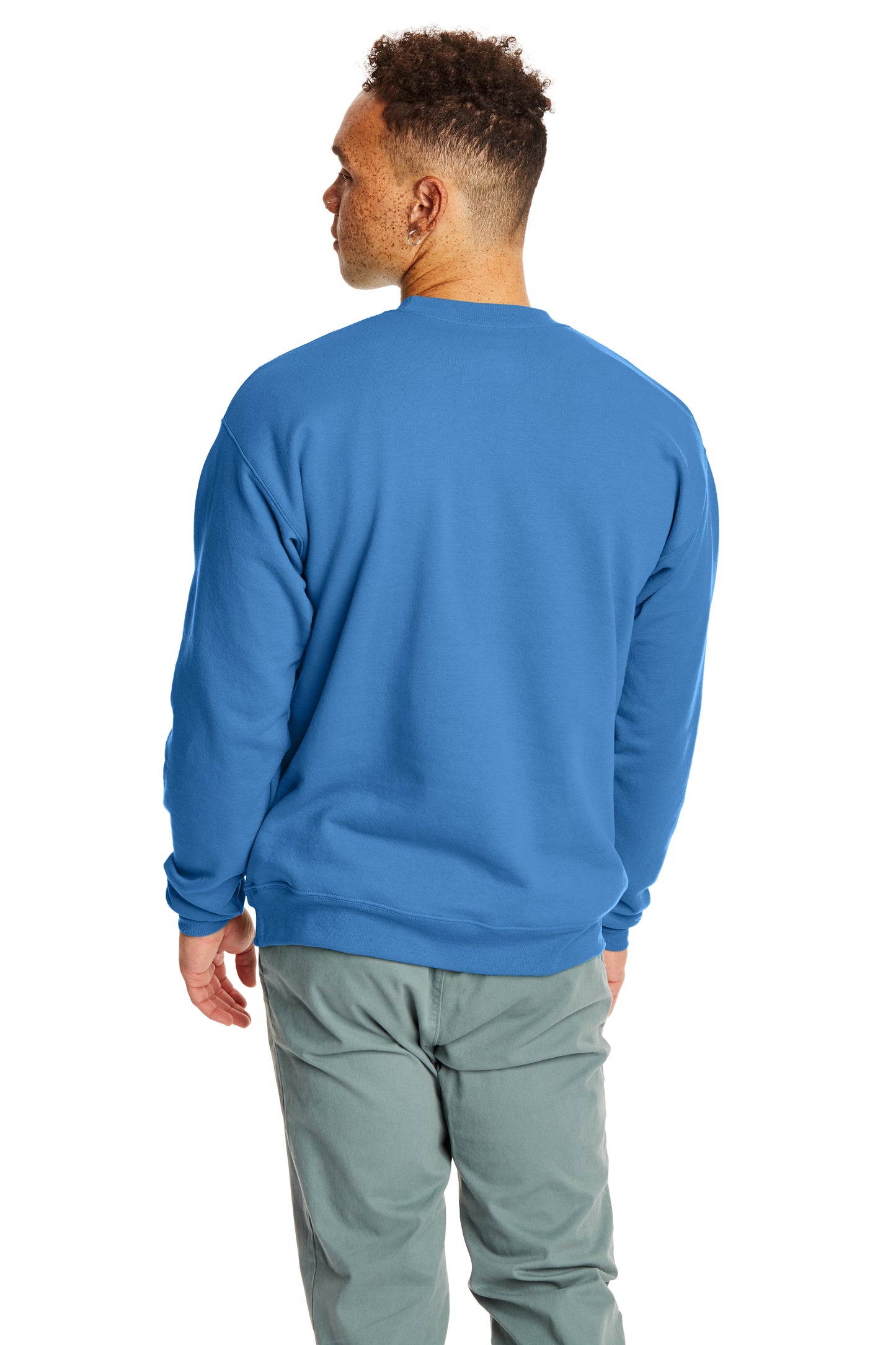 Unisex Ecosmart® 50/50 Crewneck Sweatshirt - Denim Blue