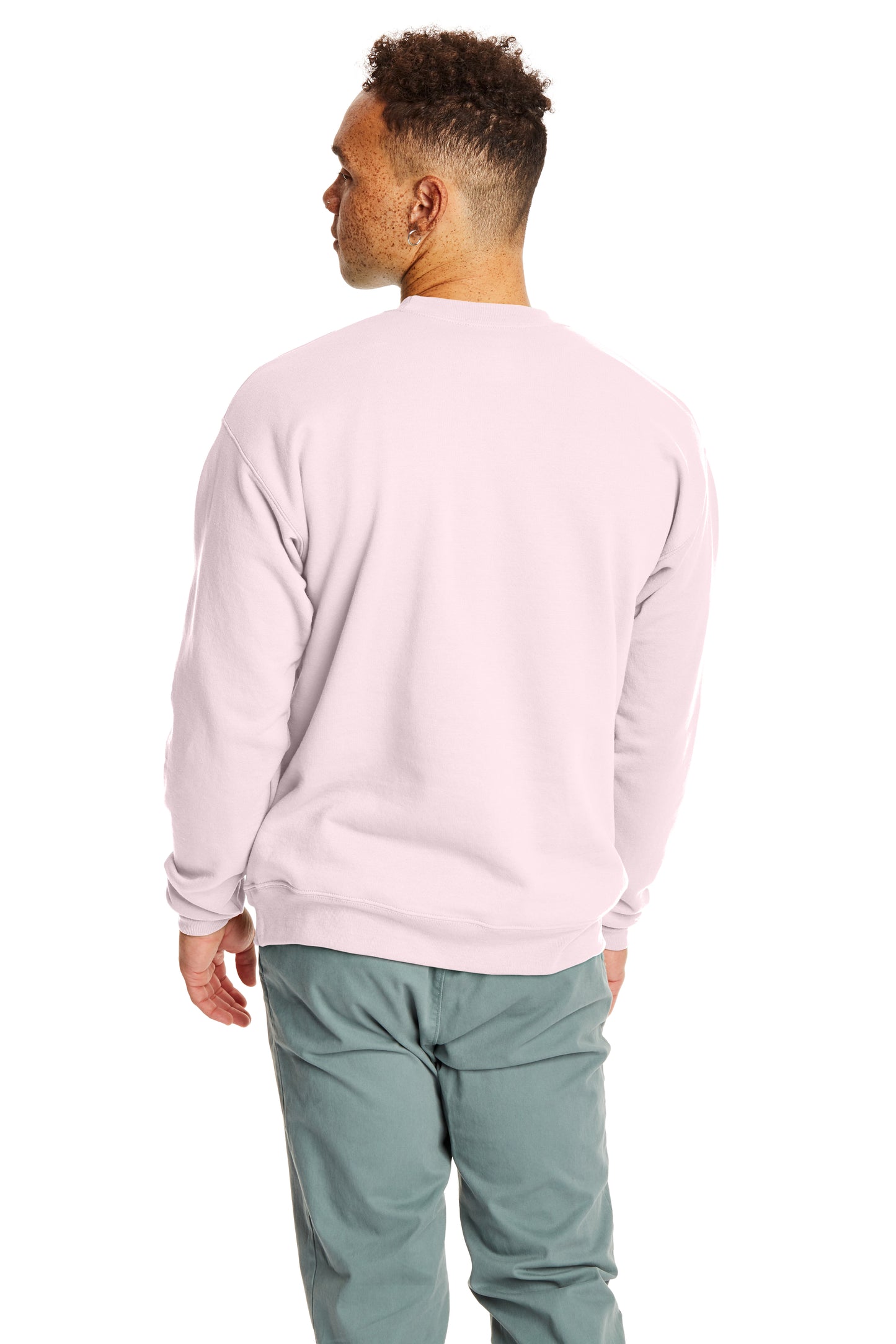 Unisex Ecosmart® 50/50 Crewneck Sweatshirt - Pale Pink