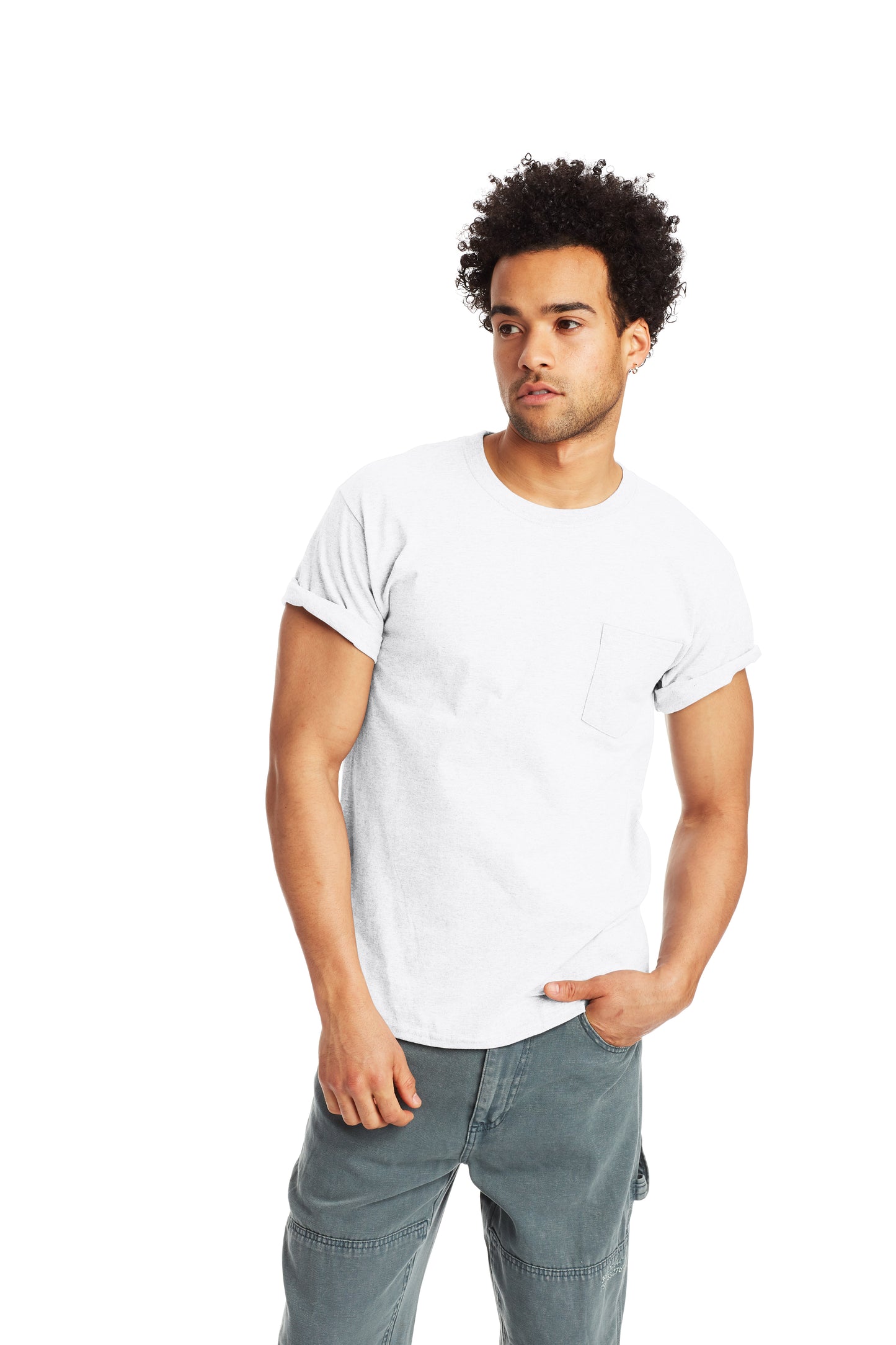 Authentic Short Sleeve Pocket Tee - White