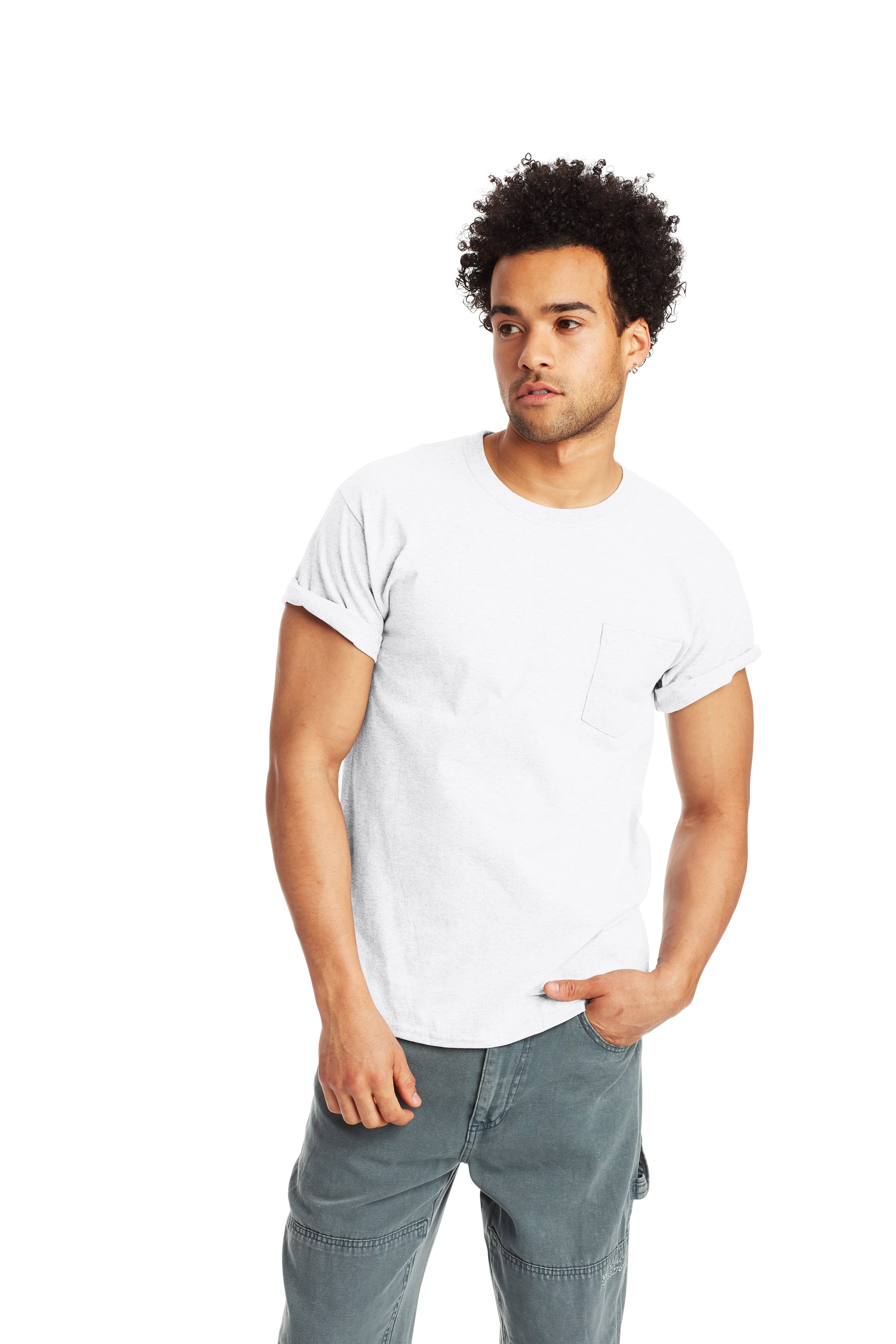 Authentic Short Sleeve Pocket Tee - White