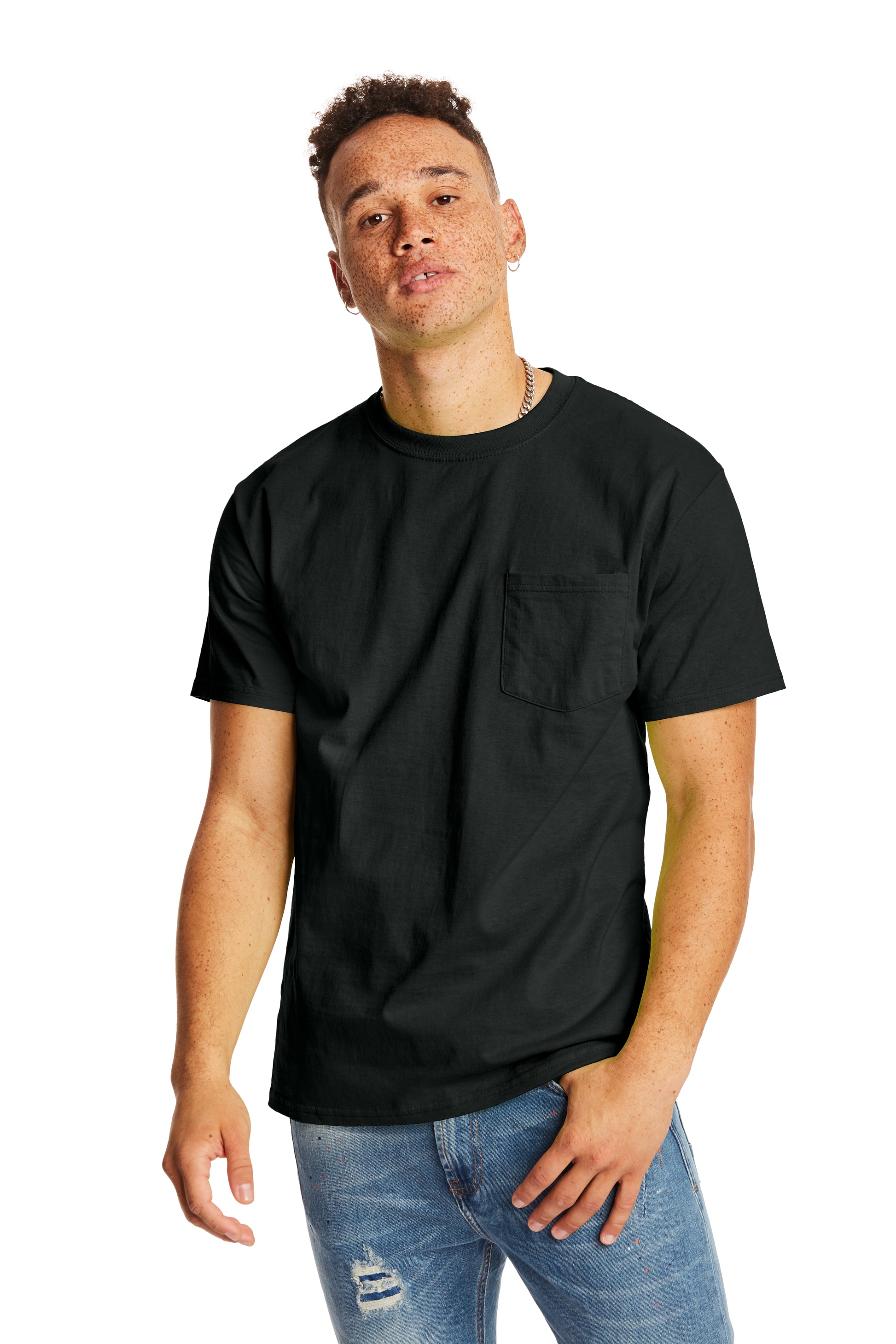 Authentic Short Sleeve Pocket Tee - Black
