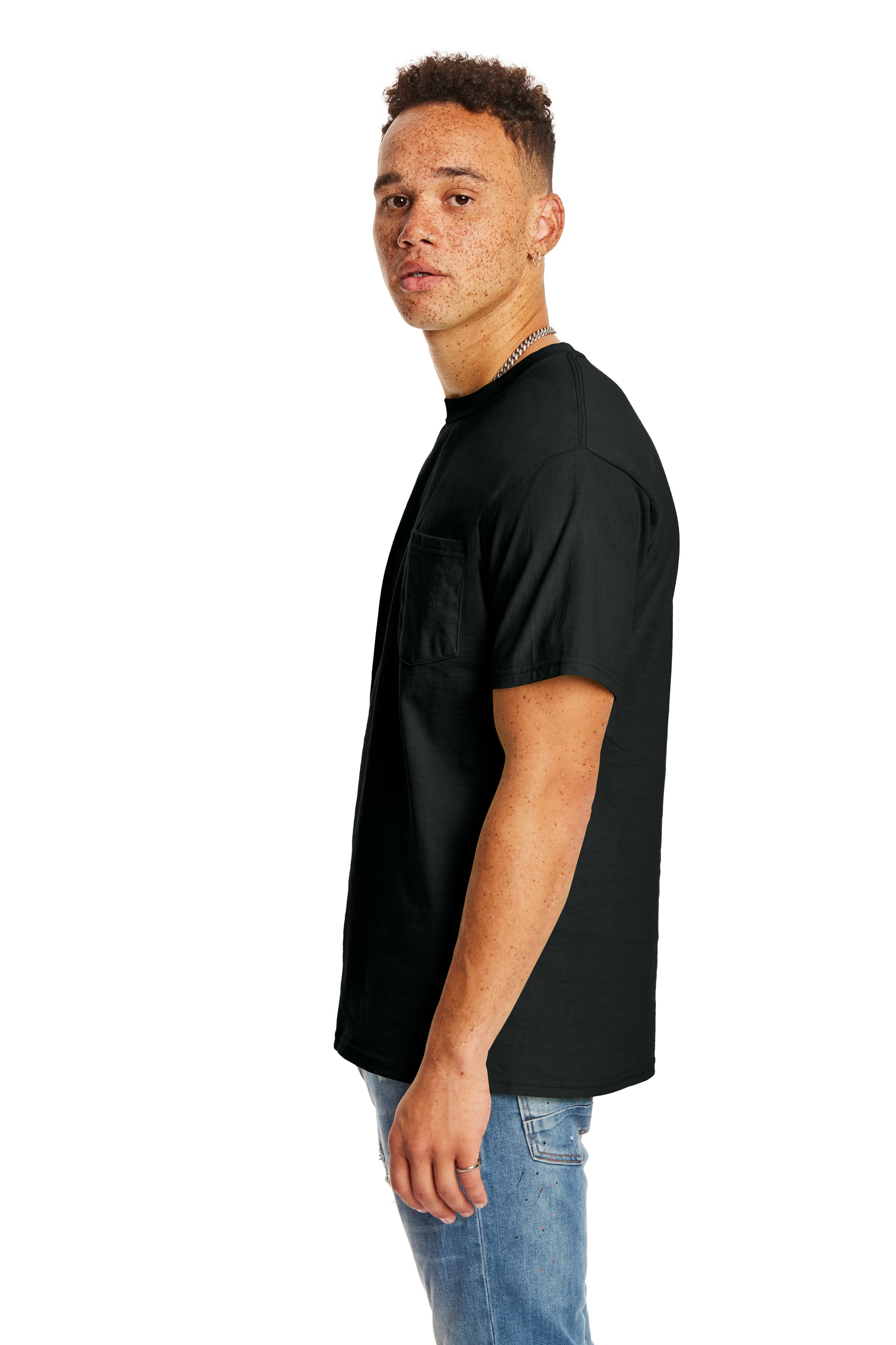 Authentic Short Sleeve Pocket Tee - Black