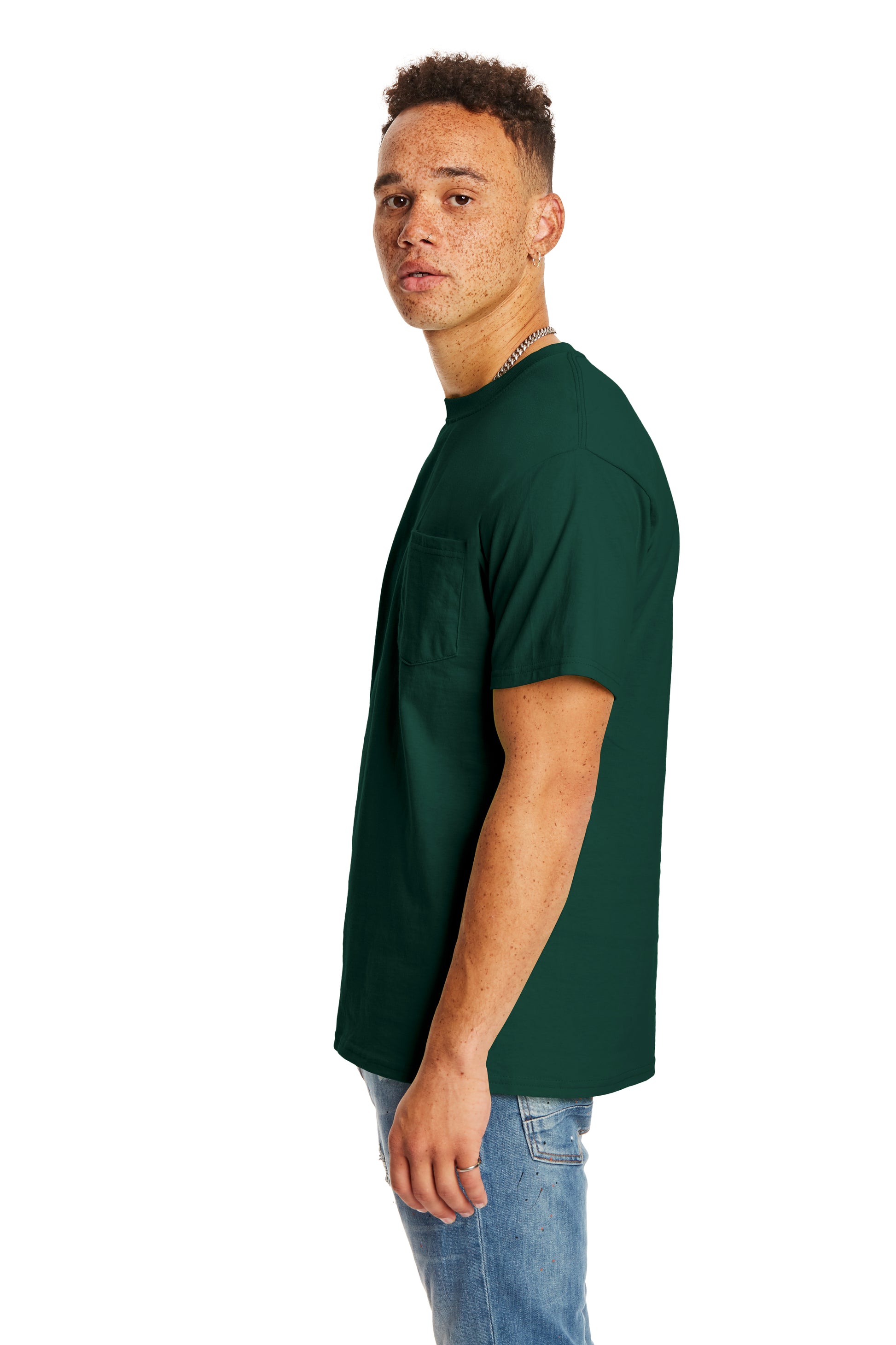 Authentic Short Sleeve Pocket Tee - Deep Forest