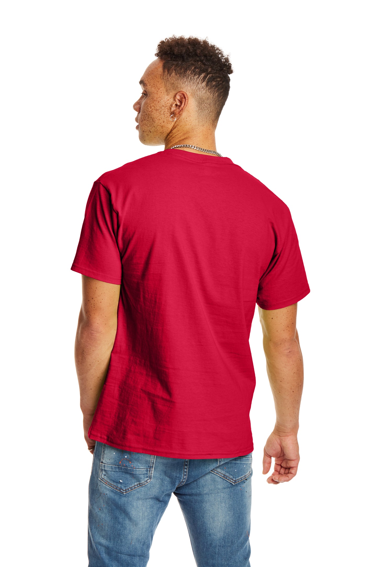 Authentic Short Sleeve Pocket Tee - Deep Red